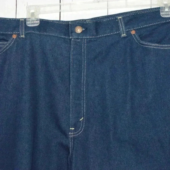 Levi Strauss Co 573 Mom Jean Dark Blue Jeans White Tab - Picture 2 of 9